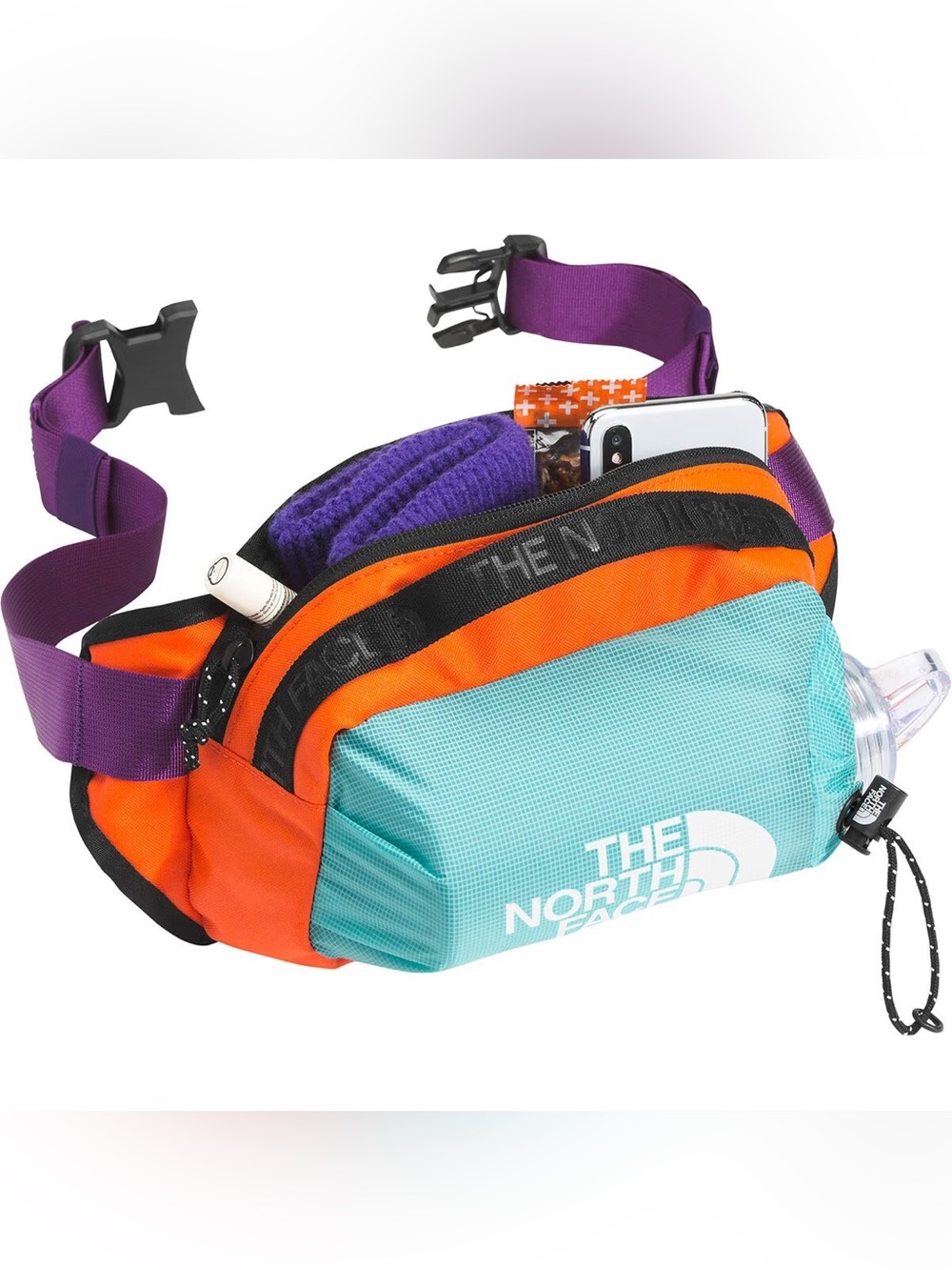 The North Face Red Orange water-repellent Multicolor Bozer Hip Funny Pack Ill